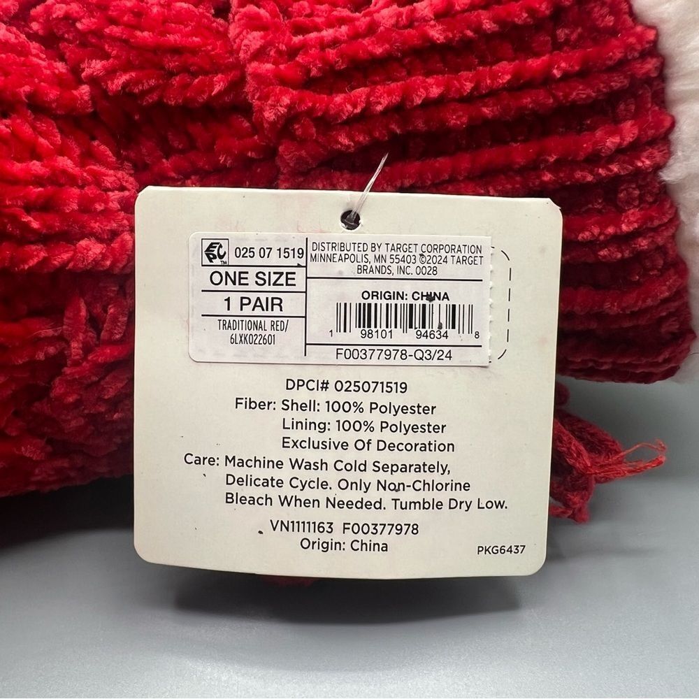 Women’s Chenille Slipper Socks Cozy Cabin Warm Winter Soft Comfy Fleece Non Slip - Picture 3 of 4